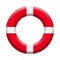 Llifebuoy, Safety Inflatable Ring.Nautical Life Rescue Equipment Isolated On White Background Illustration