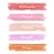 Llight pink orange red love pastel banner