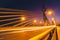 lluminating Splendor: Maha Chesadabodindranusorn Bridge (Nonthaburi Bridge) at Night