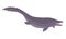 llustration prehistoric underwater dinosaur mosasaurus with fins