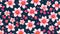 llustration seamless pattern floral, blossom white flowers wallpaper