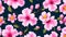 llustration seamless pattern floral, purple flowers wallpaper.