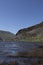 Llyn Ogwen, Ogwen lake, with views of the mountains of Snowdonia National Park, North Wales.