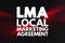 LMA - Local Marketing Agreement acronym