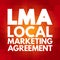 LMA - Local Marketing Agreement acronym, business concept background