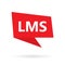 LMS Learning Management System word on speach bubble