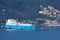 LNG Global Energy LNG carrier transports methane to the Panigaglia regasification plant in La Spezia. Refueling also occurs during