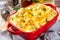 Loaded cheesy cauliflower casserole