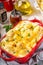 Loaded cheesy cauliflower casserole