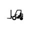 Loader icon, Forklift Flat Vector Icon