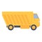 Loader truck icon cartoon vector. Mine construction
