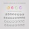 Loading Bar icon set, different slyles of web loaders design collection. Flat vector design elements