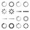 Loading Bar icon set, vector symbol.