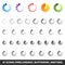 Loading And Buffering Icon Set. Preloaders. Vector