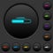 Loading dark push buttons with color icons