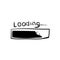 Loading doodle icon vector hand drawing