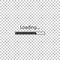 Loading icon isolated on transparent background. Progress bar icon