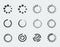 Loading indicators icon set