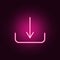 loading neon icon. Elements of online and web set. Simple icon for websites, web design, mobile app, info graphics