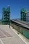 The loading ramp for the Train ferry at Messina Sicily, Italy