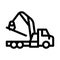 Loading wood machine icon vector outline illustration