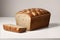 loaf bread, aesthetic photo shoot of bread product, isolated background, AI generated image