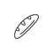 Loaf bread outline icon