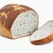 loaf of bread on a white background, close-up. AI-Generated