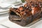Loaf of chocolate babka