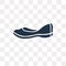 Loafer vector icon isolated on transparent background, Loafer t