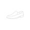 Loafers shoes drawing vector,Loafers shoes in a sketch style, Loafers shoes trainers template outline, vector Illustration