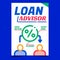 Loan Advisor Creative Promotion Banner Vector