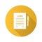 Loan agreement flat design long shadow glyph icon