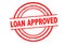 LOAN APPROVED Rubber Stamp