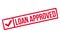 Loan Approved rubber stamp