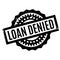 Loan Denied rubber stamp