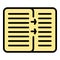 Loan document icon vector flat
