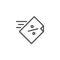 Loan document outline icon