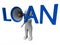 Loan Hailer Shows Bank Loans Credit Or Loaning