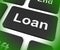 Loan Key Means Lending Or Providing Advance