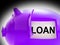 Loan Piggy Bank Message Means Money Borrowed Or Creditor