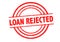 LOAN REJECTED Rubber Stamp