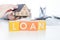 LOAN word with colorful blocks