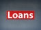 Loans Red Banner Abstract Background