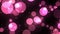 loating moving pink particles bokeh