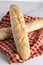 Loaves of Fresh French Baguette on a Kitchen Counter