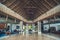 Lobby interior of luxury hotel reception