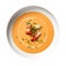 Lobster Bisque On White Plate On A White Background