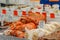 Lobster,crab and other shellfish and seadfood for sale on a fis