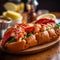 lobster rolls on a beautiful plate.generative ai